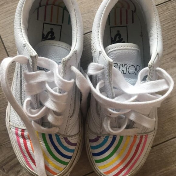 Kids' Leather Vans - Preschool Size 12 - Picture 2 of 2